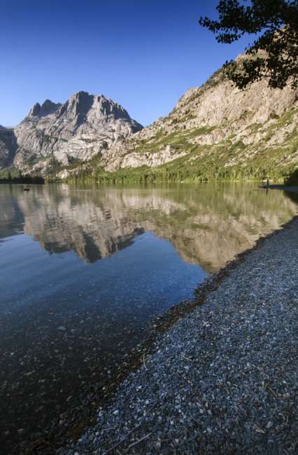 View from the bank of Silver Lake, Mono Basin, INYO National Forest, California