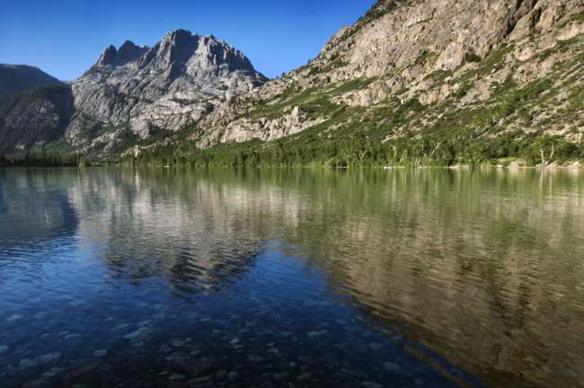 View from the bank of Silver Lake, Mono Basin, INYO National Forest, California