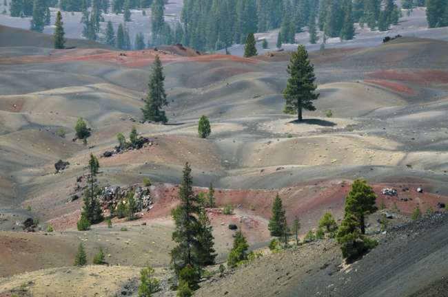 Painted Dunes area, Lassen Volcanic National Park, Mount Lassen, California, USA