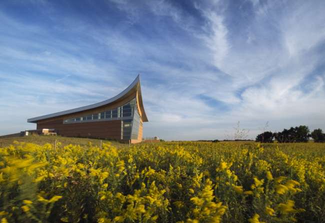 Park service visitor center, Homestead National Monument of America, Nebraska, USA