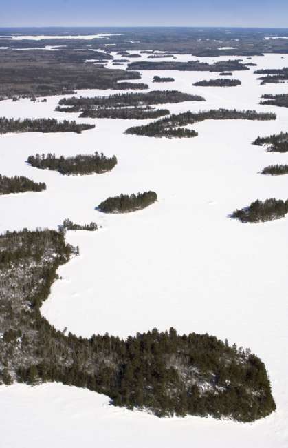 Aerial photographs with park pilot Jim Hummel, Voyageurs National Park, Minnesota, USA