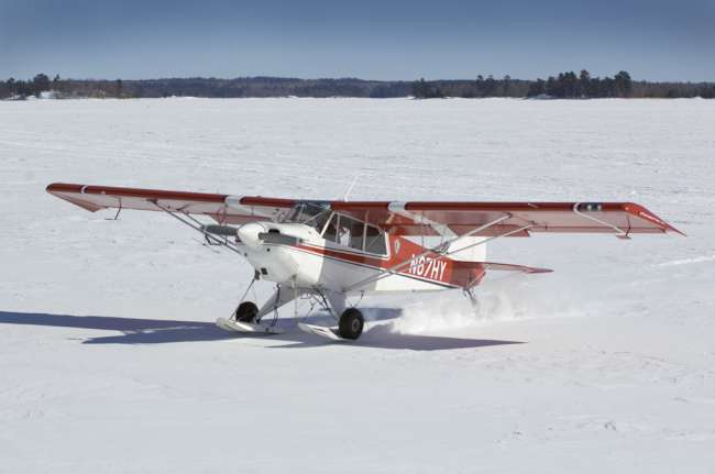 Aerial photographs with park pilot Jim Hummel, Voyageurs National Park, Minnesota, USA