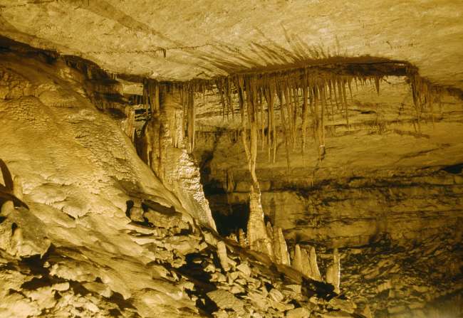 Violet City formations, Violet City, Mammoth Cave, Mammoth Cave National Park, Kentucky, KY, USA