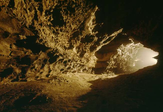 View from Sharon's Cascade, Mammoth Cave, Mammoth Cave National Park, Kentucky, KY, USA