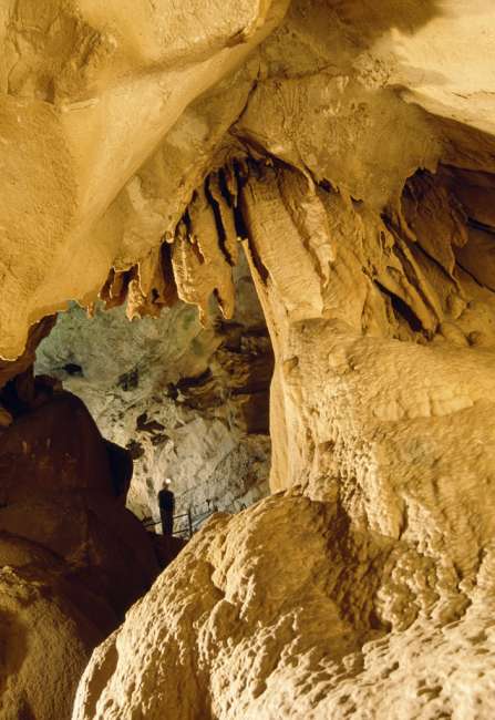 Frozen Niagara flowstone, Mammoth Cave, Mammoth Cave National Park, Kentucky, KY, USA