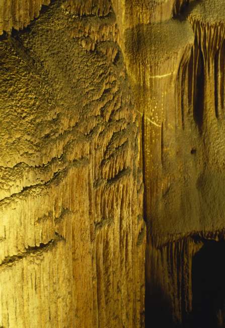 Frozen Niagara flowstone, Mammoth Cave, Mammoth Cave National Park, Kentucky, KY, USA