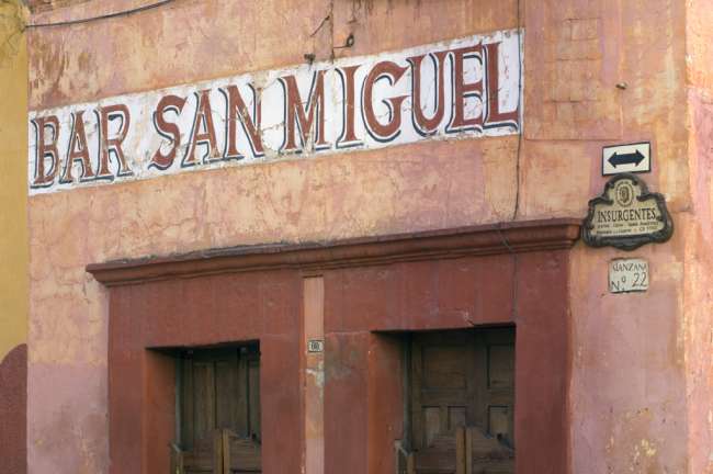 Early morning view on the streets of San Miguel de Allende, State of Guanajuato, Mexico