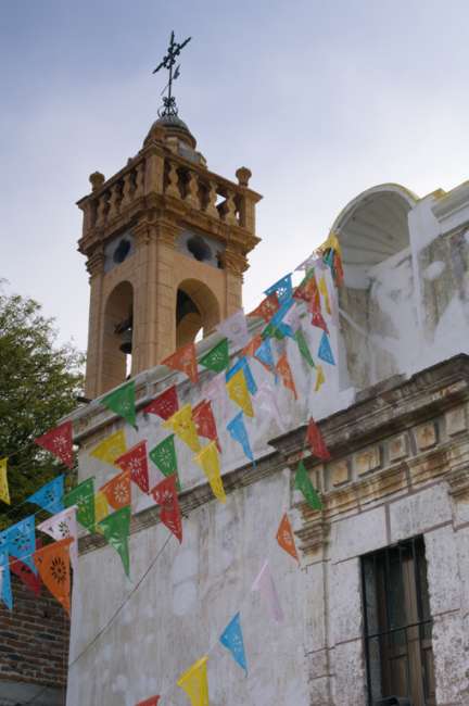 Architecture on the streets of San Miguel de Allende, State of Guanajuato, Mexico