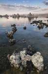 Evening light over Tufa formations on Mono Lake, Mono Basin, INYO National Forest, California