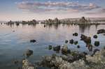 Evening light over Tufa formations on Mono Lake, Mono Basin, INYO National Forest, California