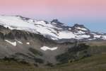Alpine glow around the peak of Mount Rainier National Park, Washington, USA