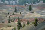 Painted Dunes area, Lassen Volcanic National Park, Mount Lassen, California, USA