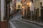 Early morning view on the streets of San Miguel de Allende, State of Guanajuato, Mexico