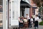 Charleston, South Carolina, USA.  Dinners enjoy a meal at McGrady's in downtown Charleston.