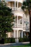 Charleston, South Carolina, USA.  Roman architecture along the streets of historic Charleston.